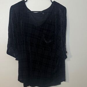 Black Velvet Women's Top